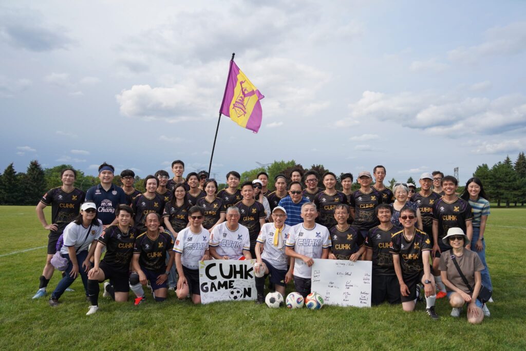 CUHKAAO Soccer Team Group Photo at Joint School Soccer Fun Day on Aug 9, 2026. 