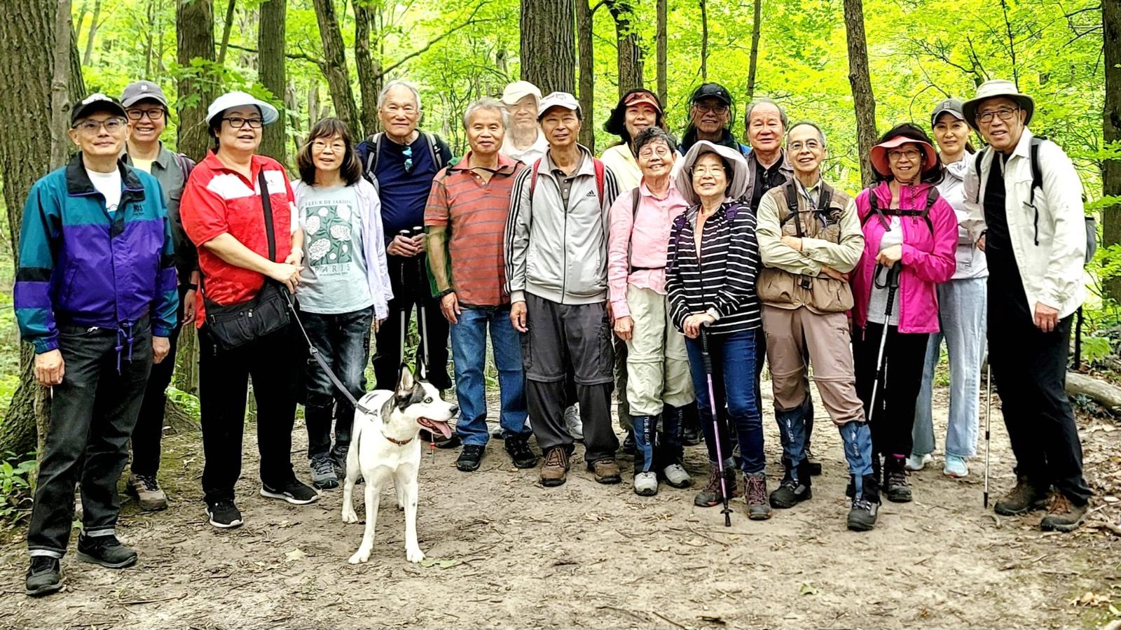 CUAAO Hiking Group members gathered for a group photo at a recent hike