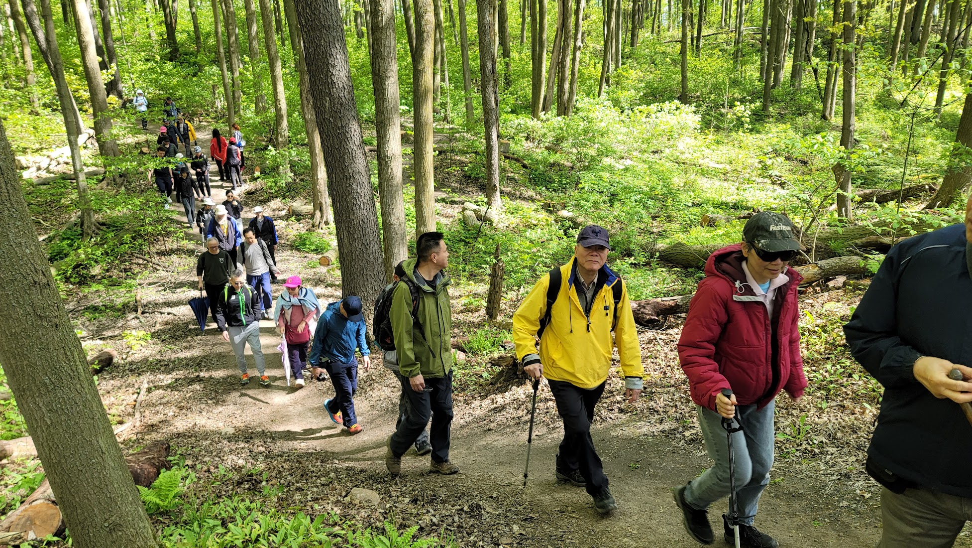 CUAAO Hiking Group members gathered for a group photo at a conservation area